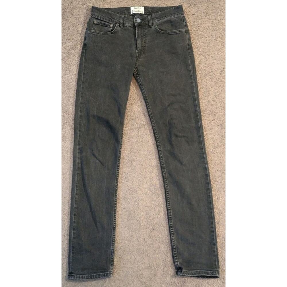 Acne Studios Ace Used Cash Black Denim Jeans Men's 30x32